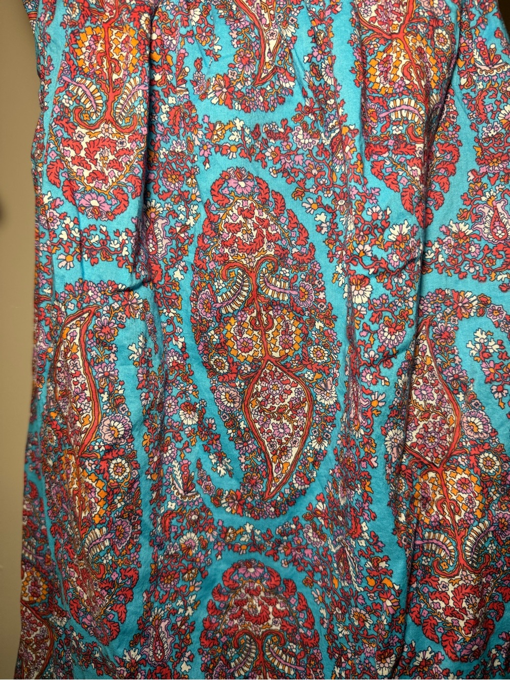 J. Crew reimagined women’s dress Flutter Sleeve Lightweight paisley floral sz M - Picture 2 of 9
